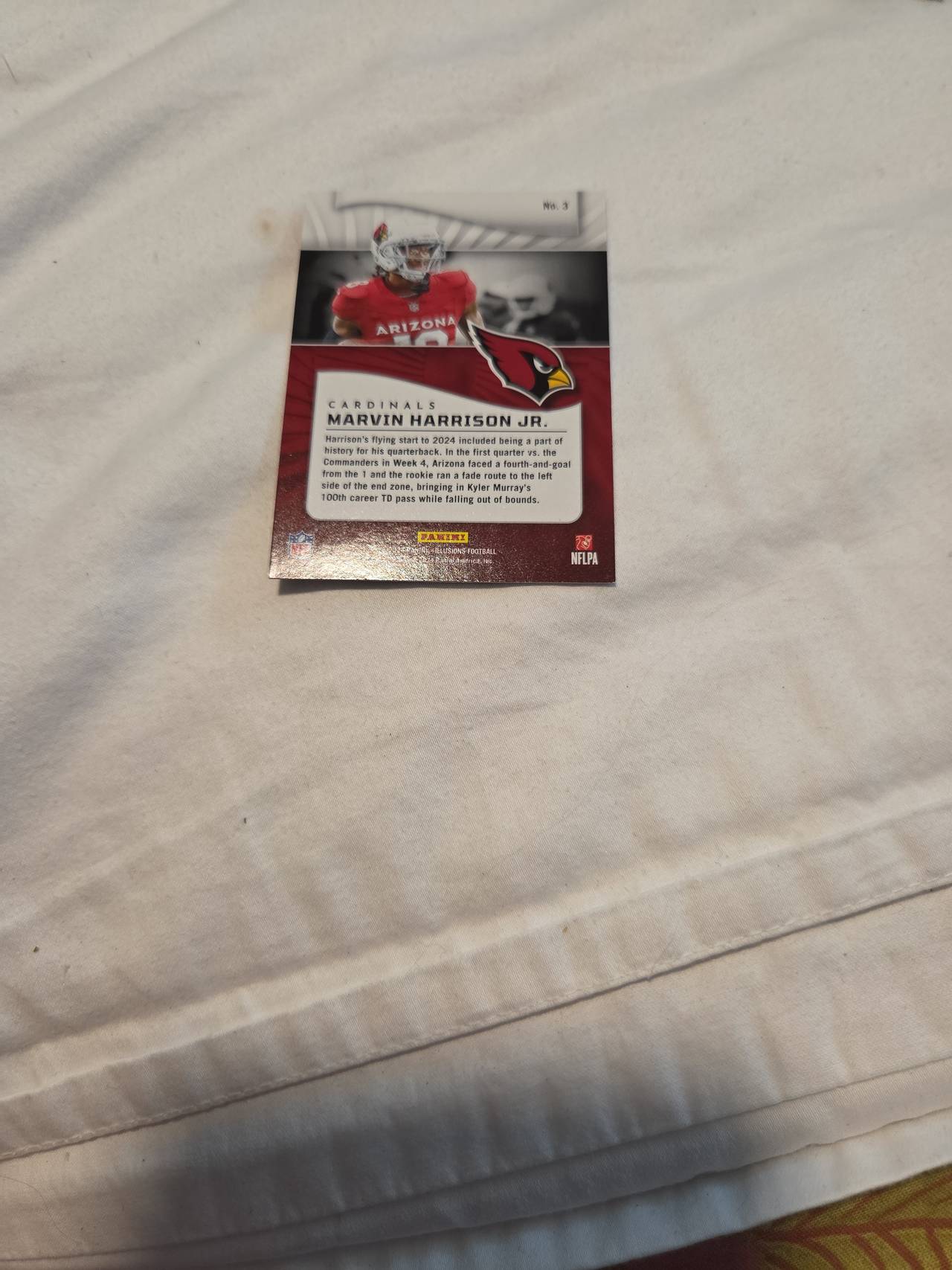 2024 Panini Illusions Marvin Harrison Jr. Red Foil Rookie Card