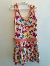 Girls Butterfly Print Swim Dress Size 12/13 - Image 1