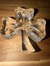 HAS CHIP Waterford Crystal Shamrock 3-Leaf Clover Paperweight - Image 5