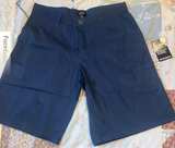 boohooMAN Navy Cargo Shorts - Image 1