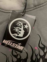 Hellstar Future Flames Hoodie Grey - Image 4