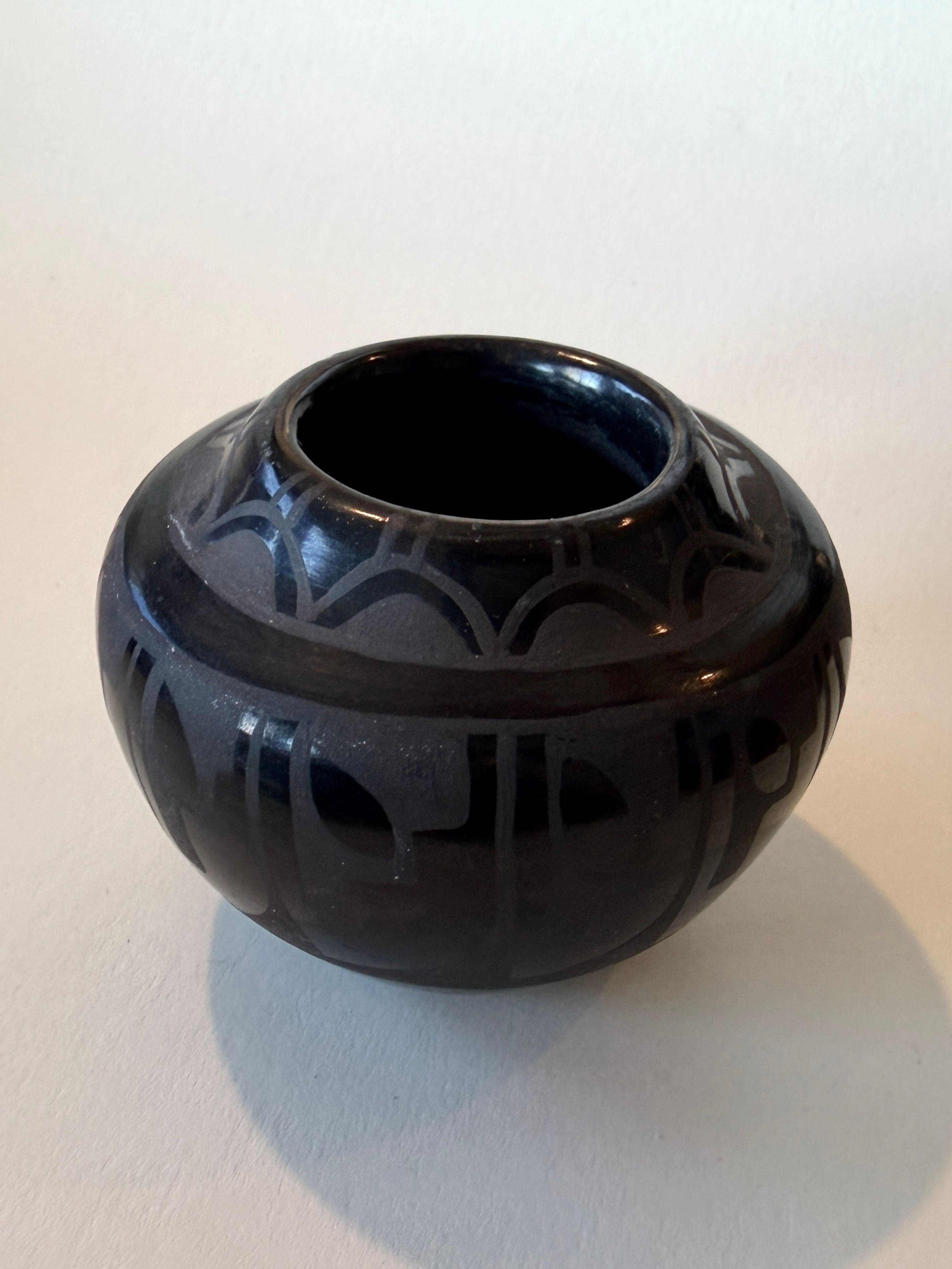 Signed Santa Clara Pueblo Blackware Pottery – by Celestina Naranjo - Image 9