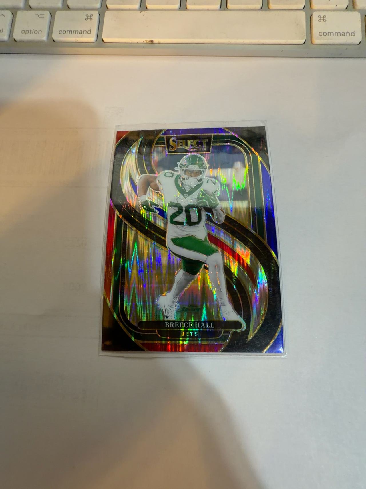 Breece Hall 2024 Select Football Tricolor Prizm #111 Card