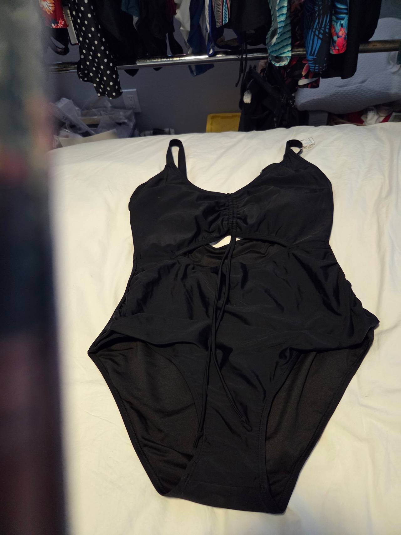 Black Cutout One-Piece Swimsuit