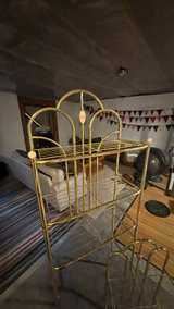 Vintage Brass Arched Rack Stand - Image 3