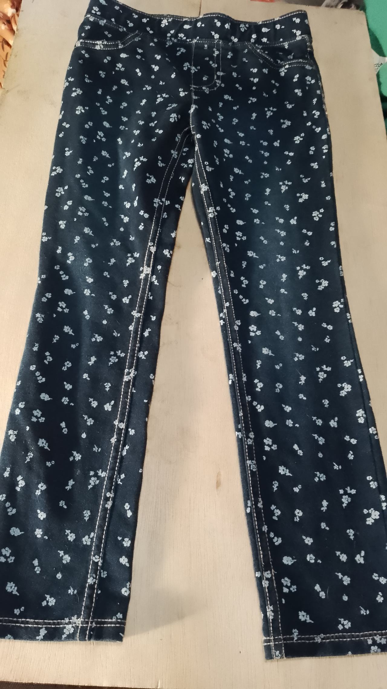 Jumping beans Girls Floral Print Pull-On Jeggings 5T