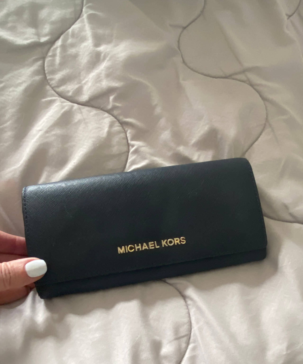 Michael Kors Jet Set Travel Saffiano Leather Flap Wallet