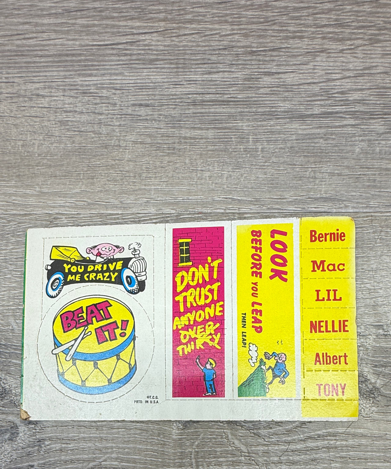 1967 Topps Wacky Packages Die-Cut Sticker Sheet