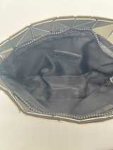 Bao Bao Issey Miyake Geometric Triangle Panel Bag Silver Chain Strap - Image 4