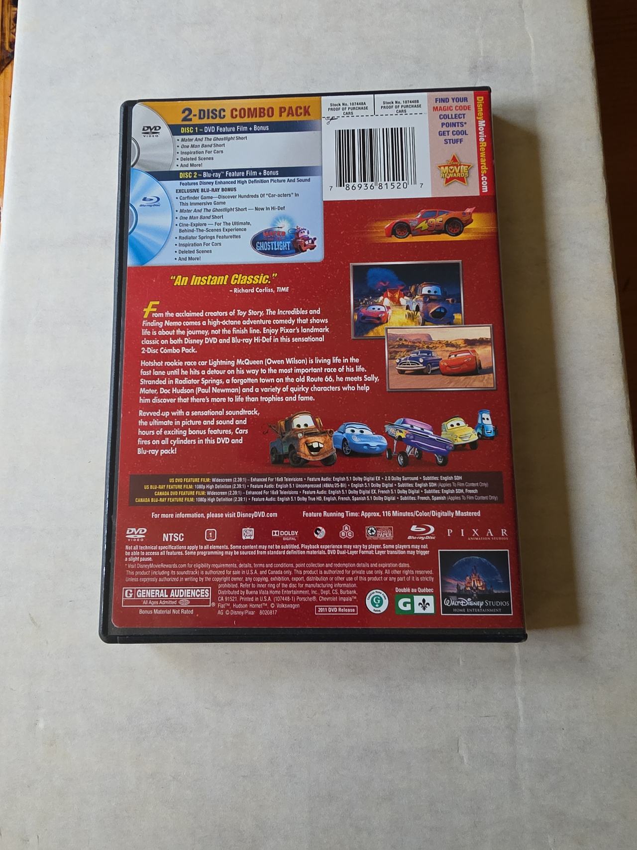 Cars (Blu-ray + DVD)