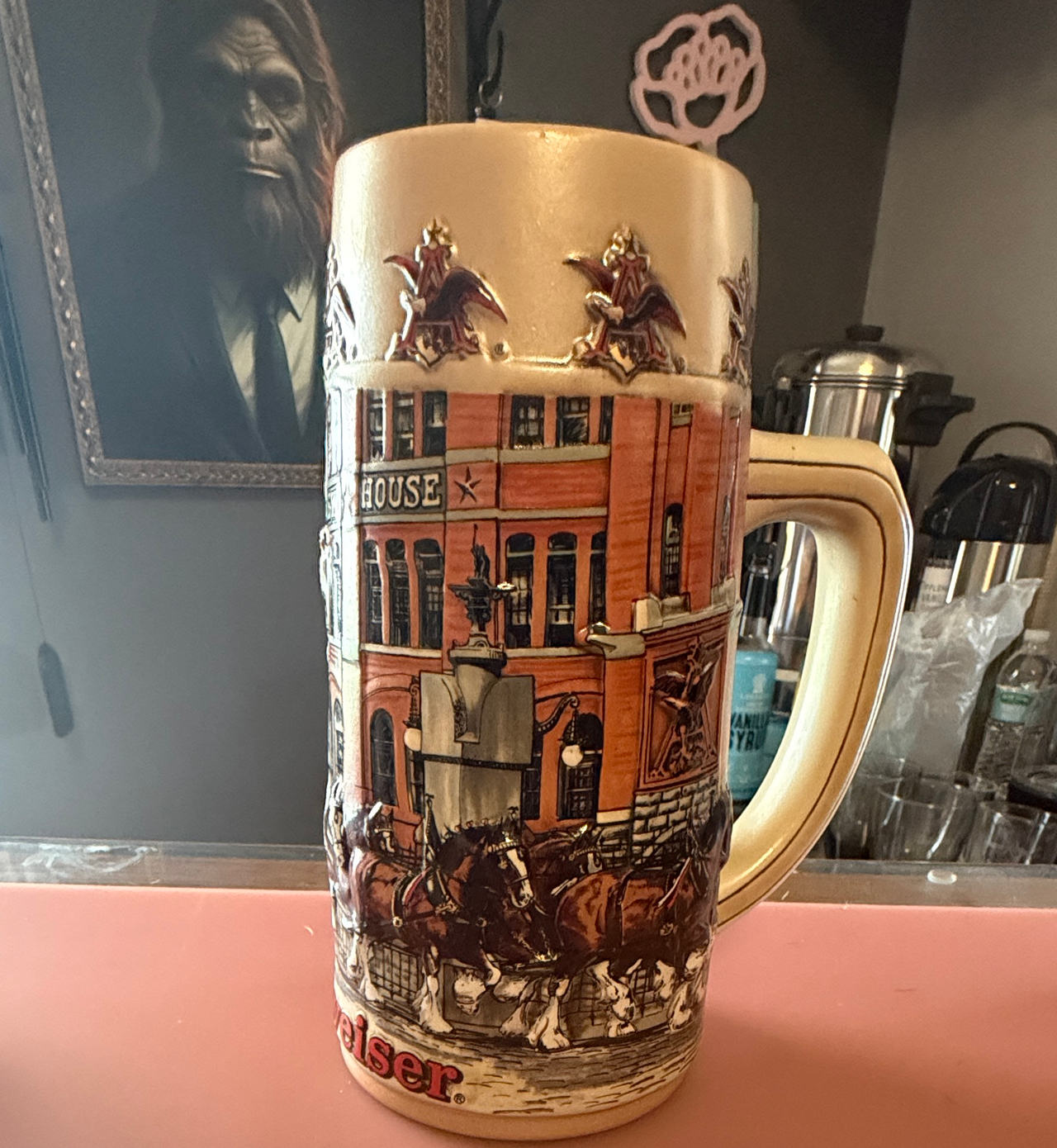 Budweiser Holiday Stein Clydesdales Brewery House
