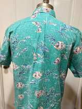 VINTAGE Cooke Street Hawaiian Shirt - Teal Under the Sea Print - Men's Large - Image 3