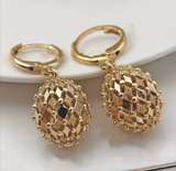 Gold Pineapple Earrings - Image 4