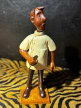 Hand-Carved Wooden Figurine - Image 6