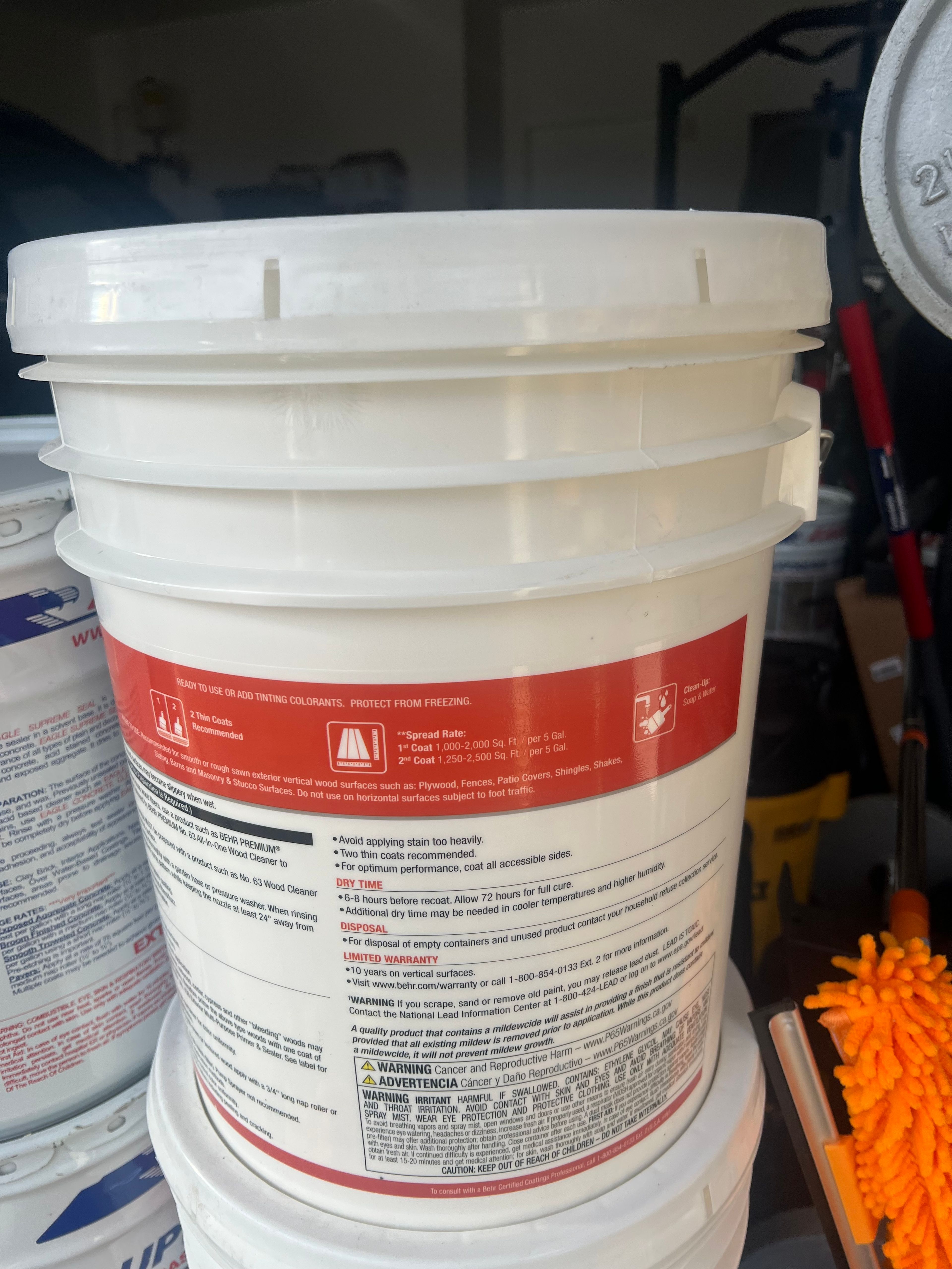 BEHR Deckplus 5 gal. Solid Color Wood Stain - Image 2