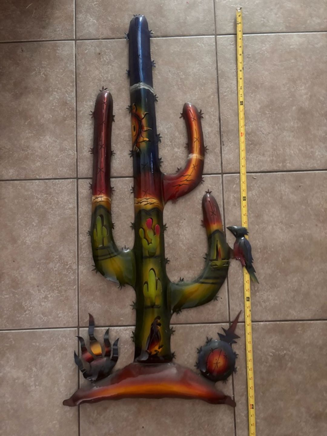 Metal Wall Art Saguaro Cactus