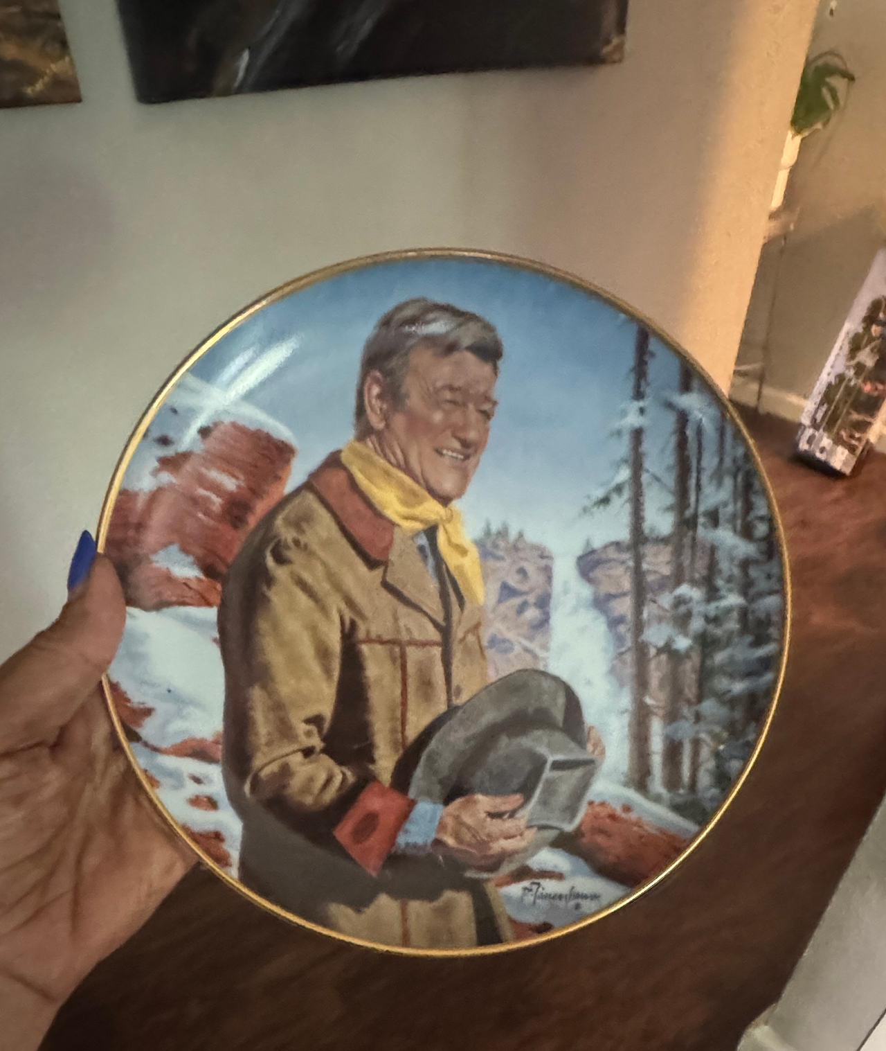 John Wayne "The Duke" Collector Plate by Robert Tanenbaum