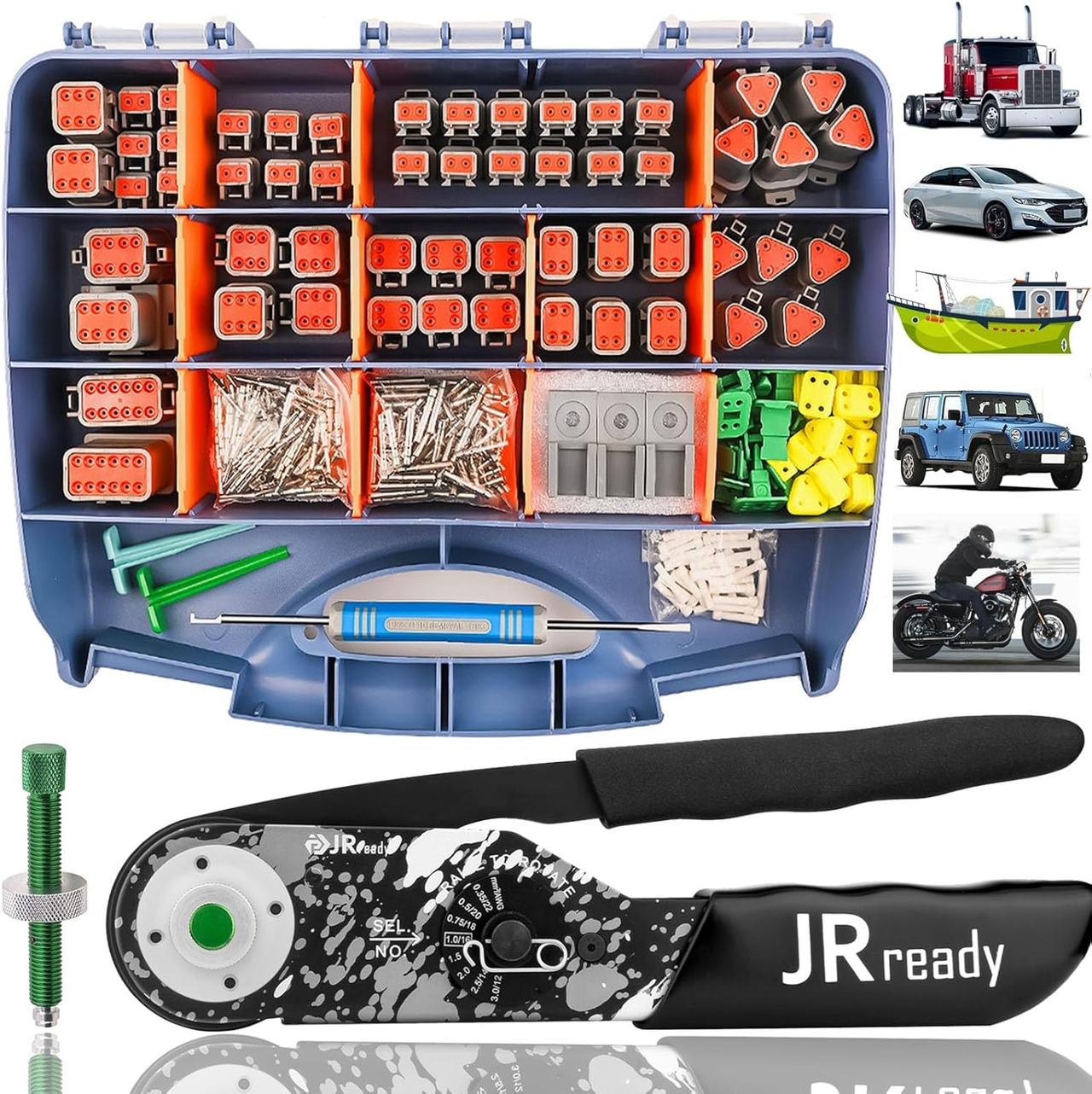 JRready Deutsch DT Connector Kit with ACT-M202 Crimper