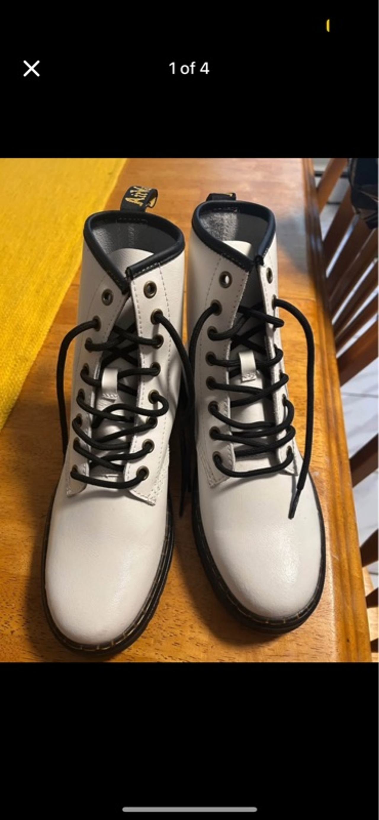 Dr. Martens White Combat Boots