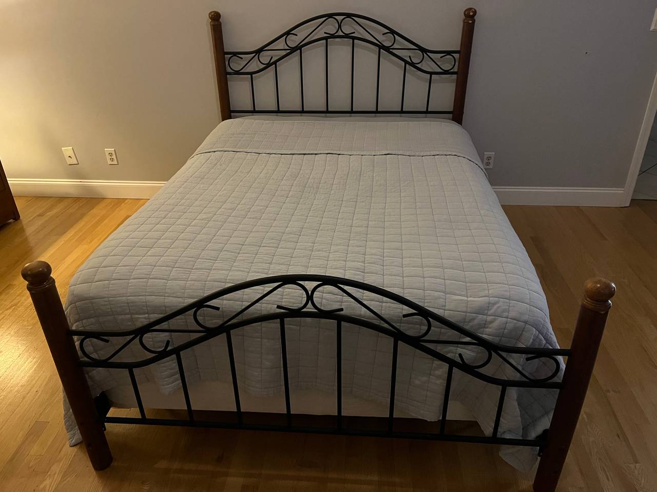 Metal and Wood Bed Frame