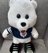 14” NHL Toronto Maple Leafs Carlton the Bear Plush Mascot - Image 1