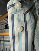 Ralph Lauren Blue White Striped Large Oxford Long Sleeve Shirt - Image 8