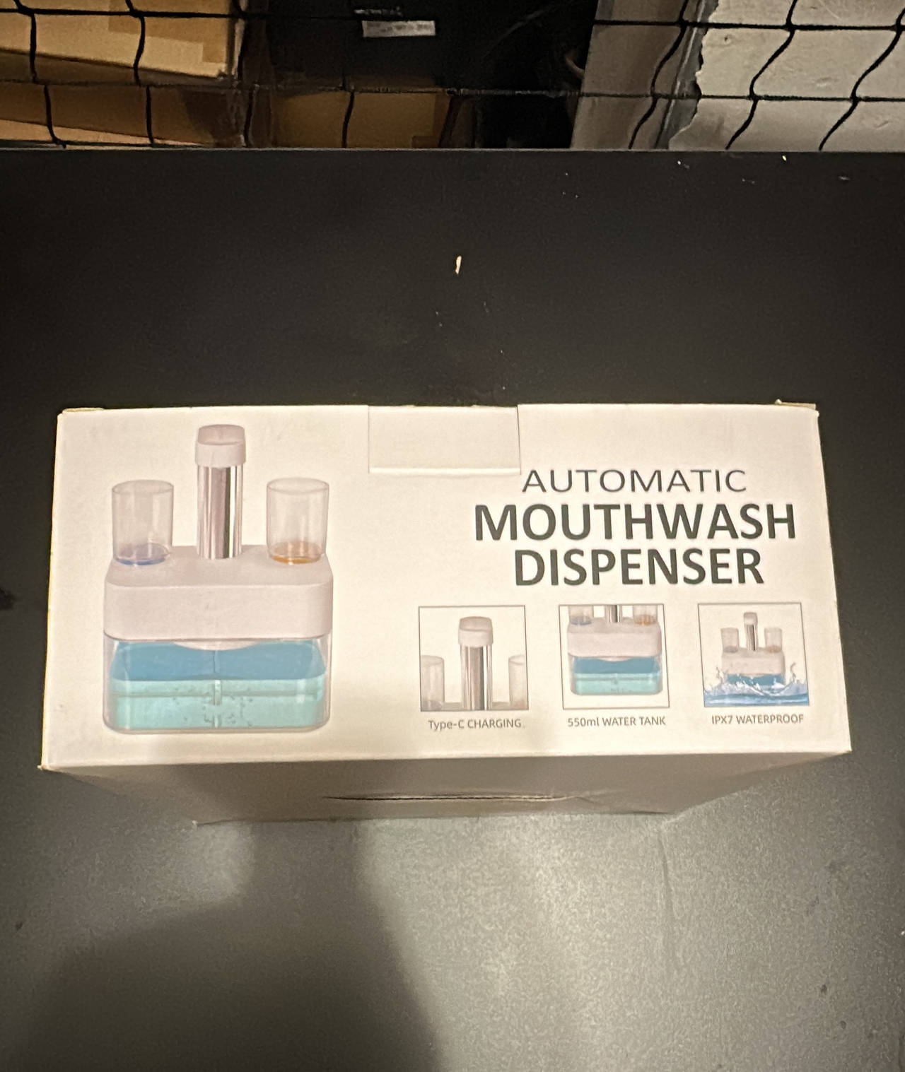 Automatic Mouthwash Dispenser with Magnetic Cups