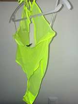 Fantasy Lingerie Glow Neon Fishnet Bodysuit - Image 3