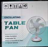 48V DC Oscillating Table Fan - 15W 3-Speed - Image 2