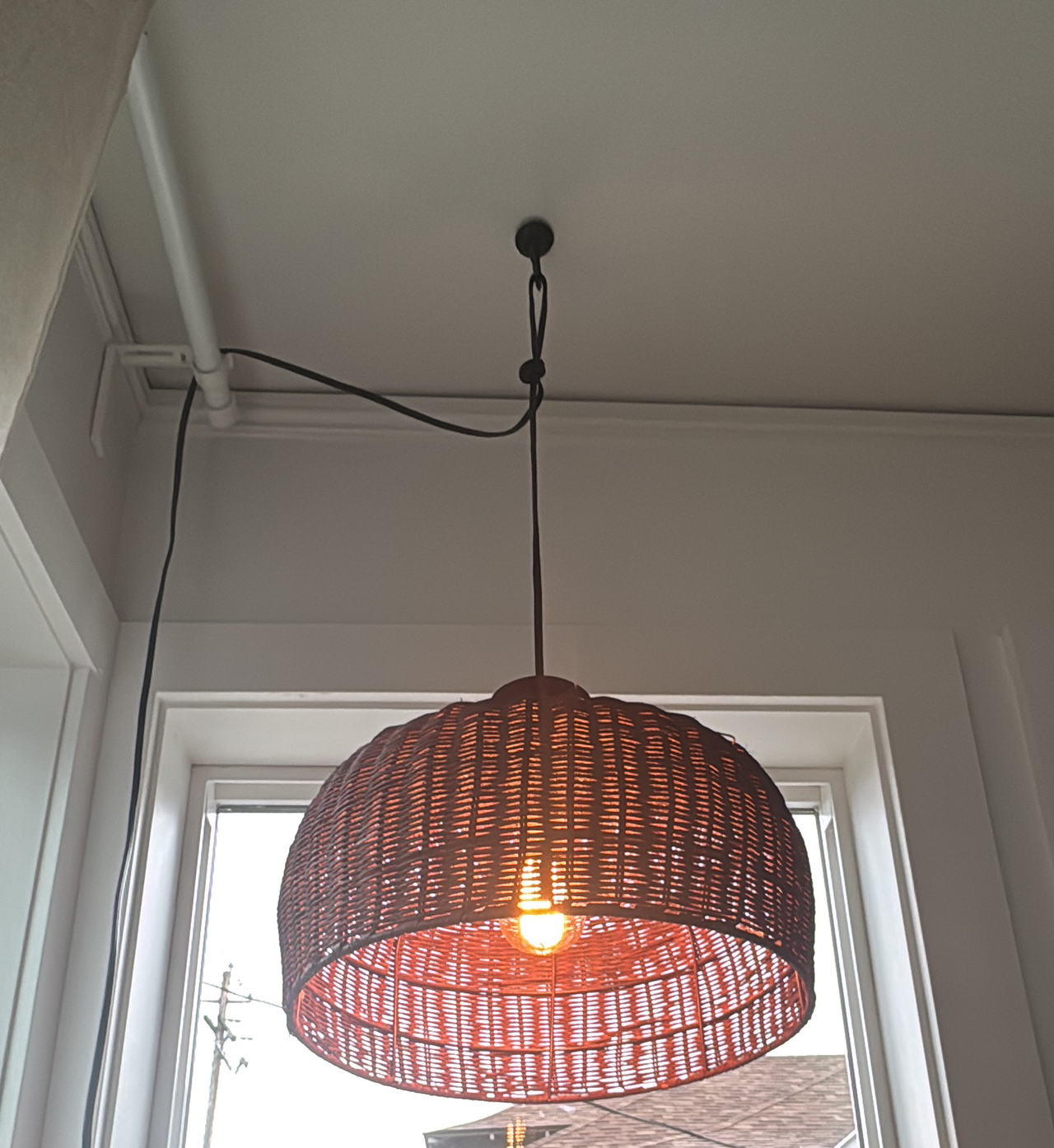 IKEA MISTERHULT Woven Pendant Lamp