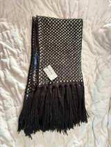 NWT Cole Haan Birdseye Knit Scarf with Fringe - Image 1