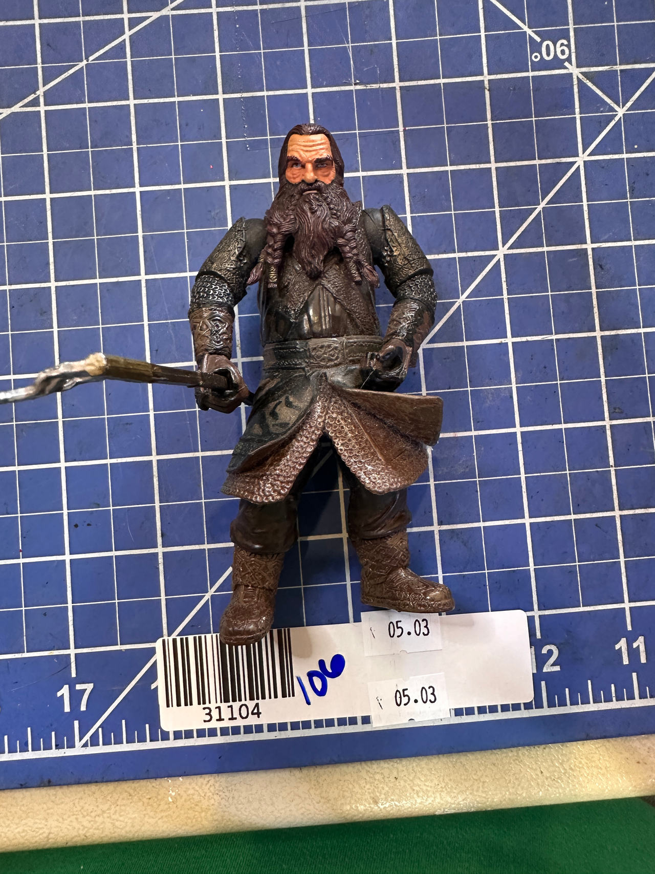 Lord of the Rings GIMLI Fellowship of the Ring vtg 2001. 106