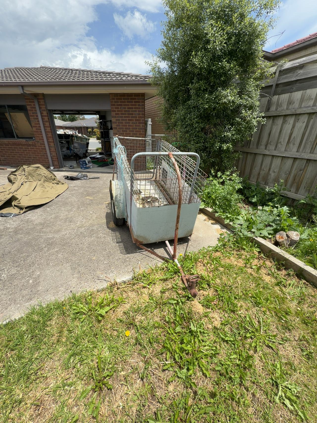 Farm  Trailer with cage
