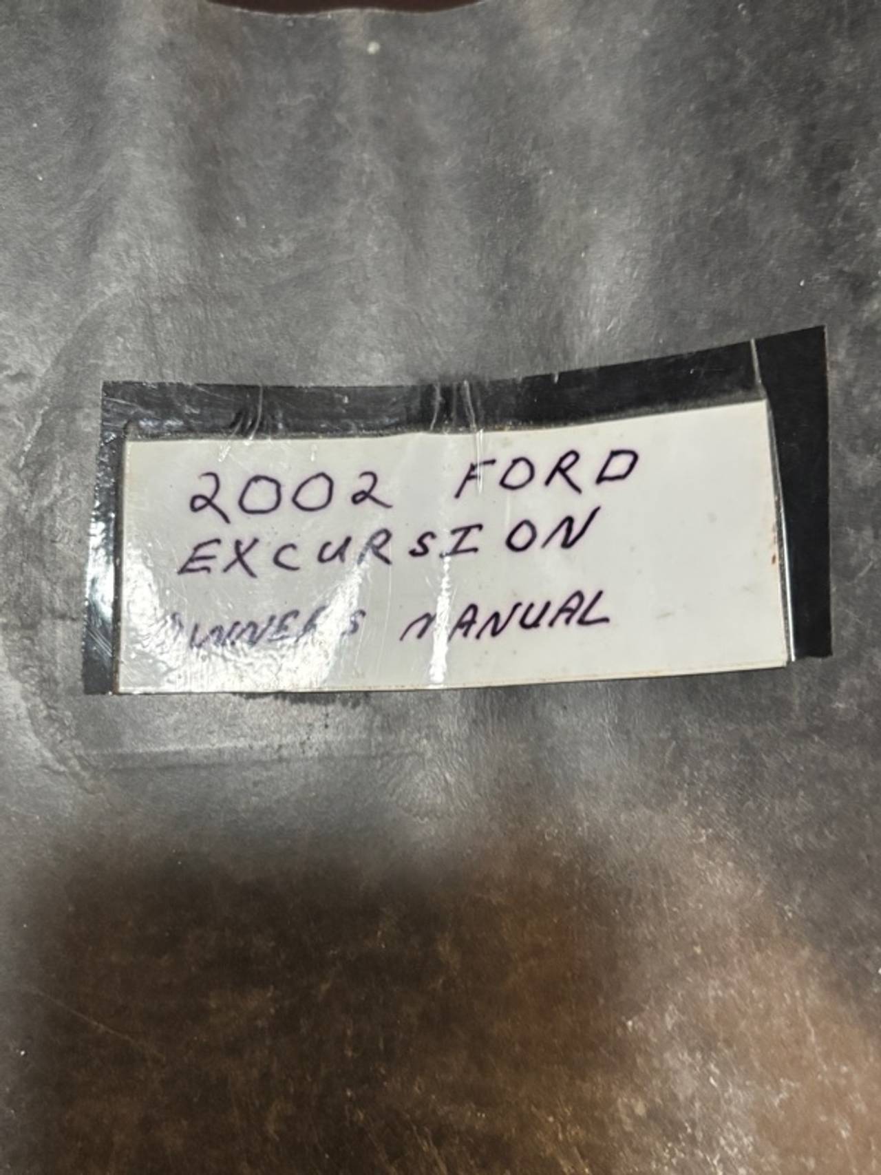 Ford Excursion Owner's Manual