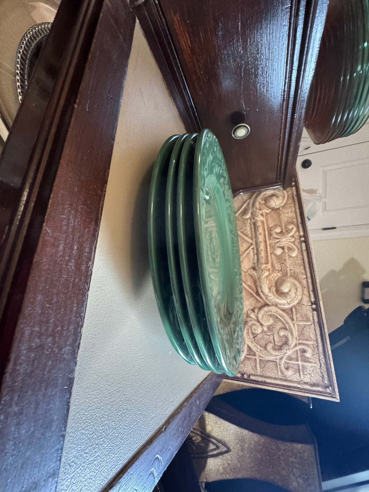 Green Ceramic Dinner Plates