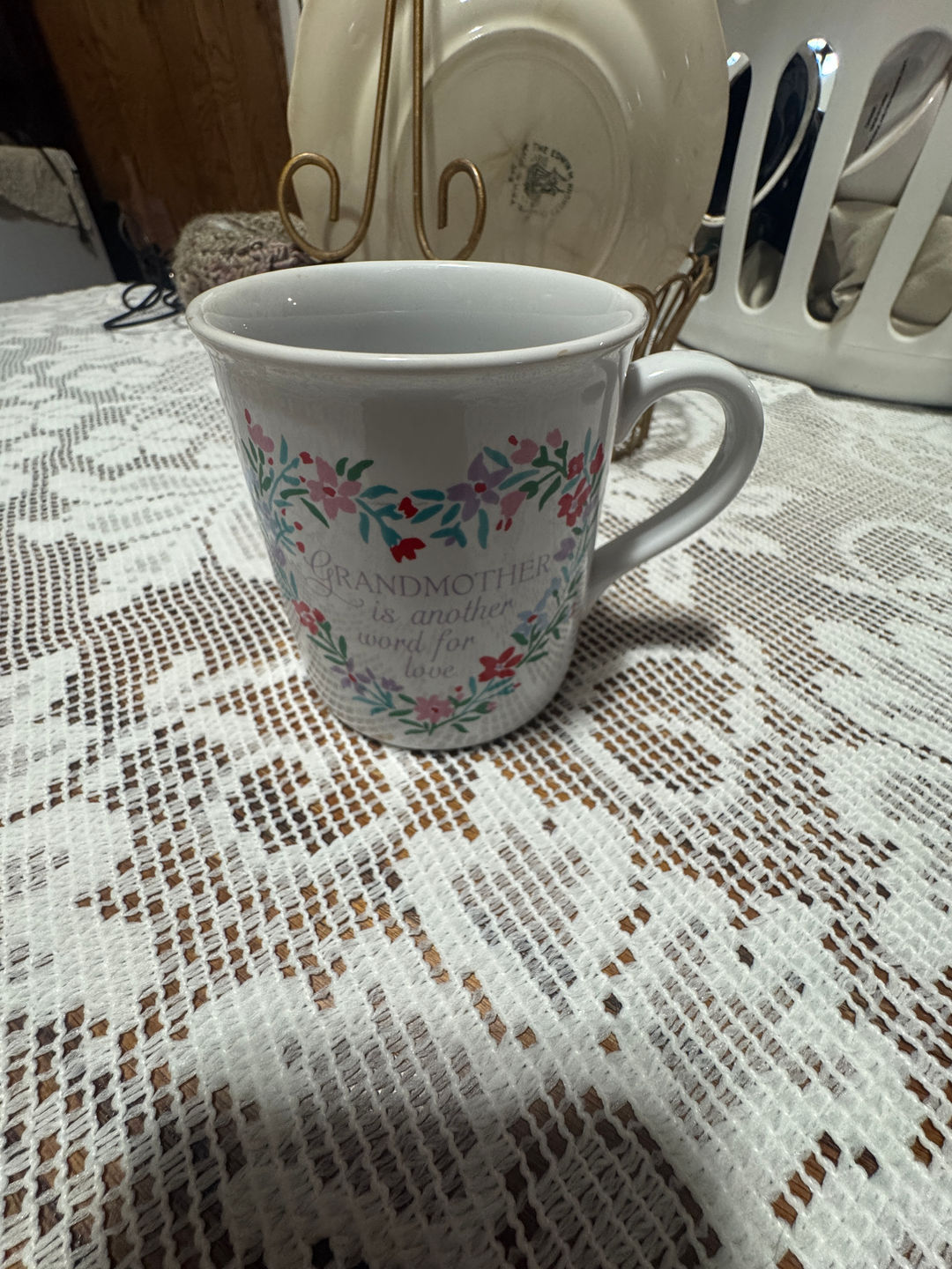 Grandmother Floral Mug