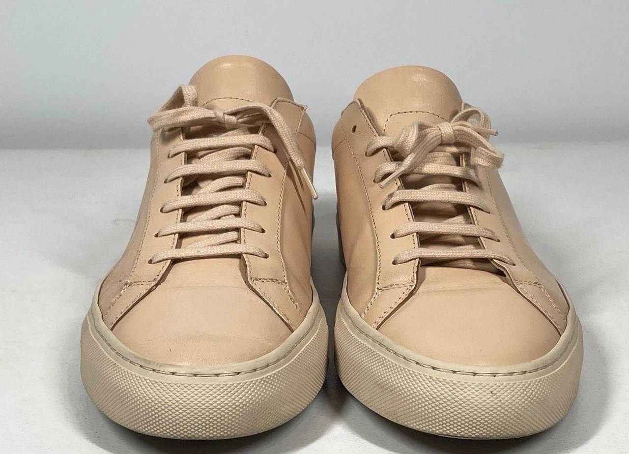 Common Projects Original Achilles Low Top Sneakers Leather Pink Men's 45 US 11