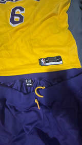 Nike LeBron James Lakers Youth Swingman Jersey and Shorts - Image 2