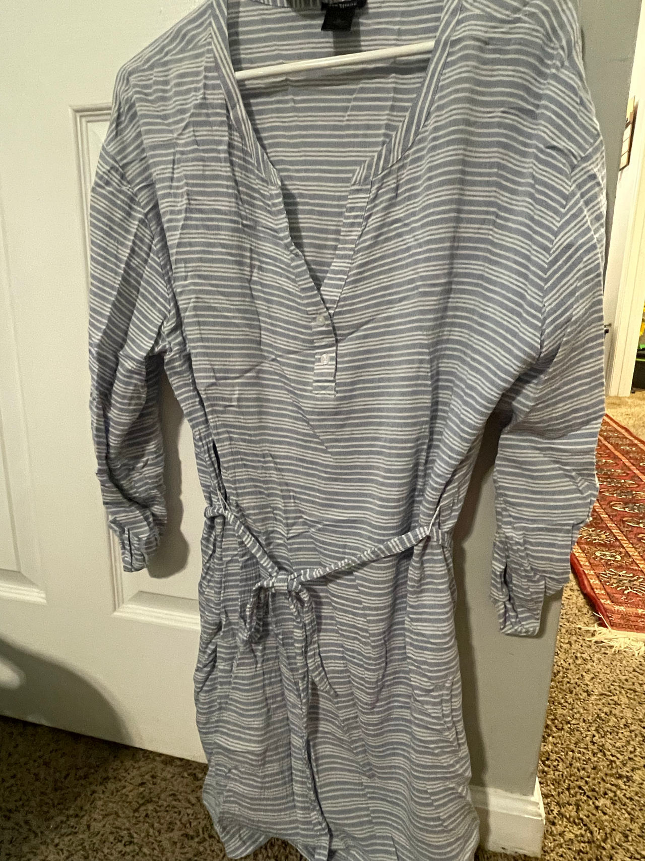 Ann Taylor Women's Striped Shirt Dress