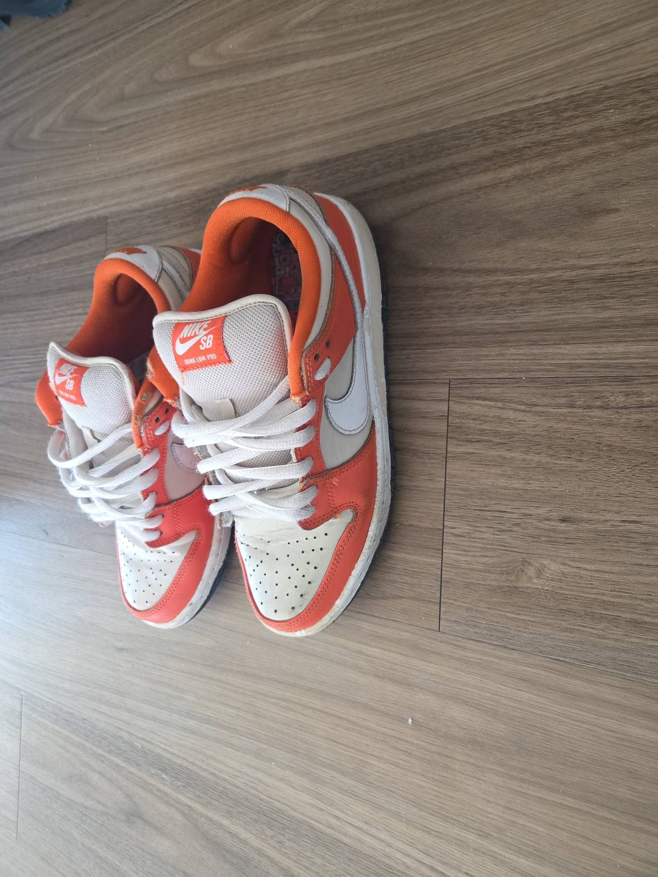 Nike SB Dunk Low Pro ISO Orange Label White Orange