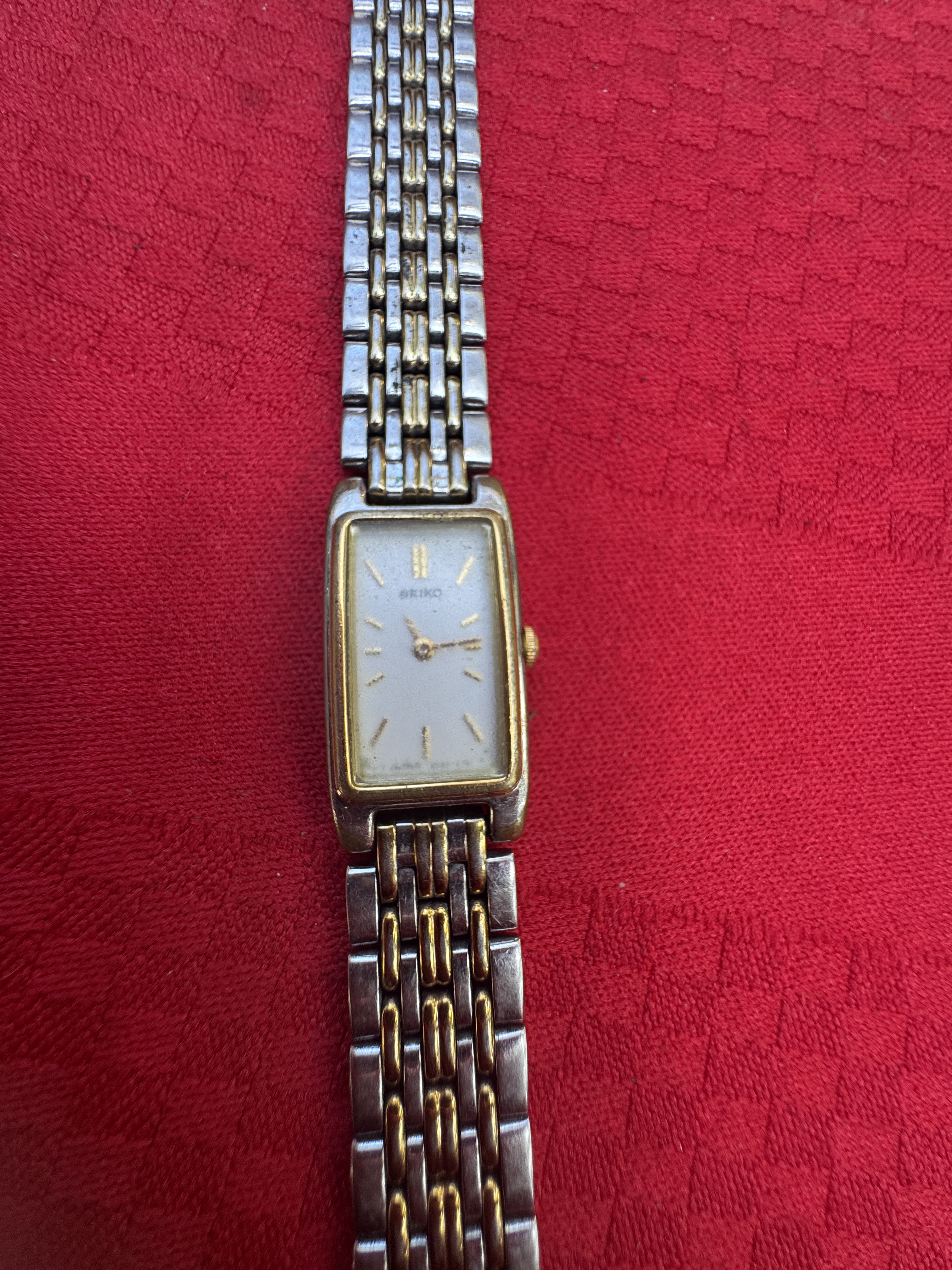 Seiko Women's Two-Tone Rectangular Watch