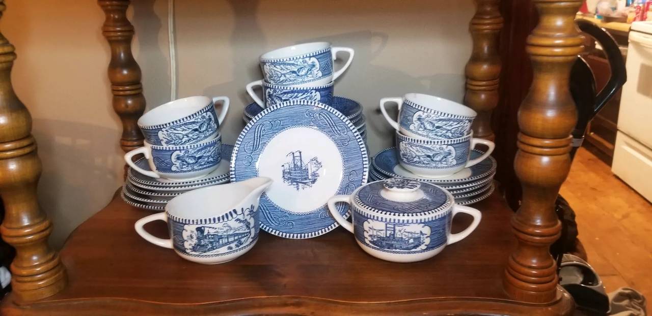 Johnson Brothers Old Britain Castles Blue Tea Set