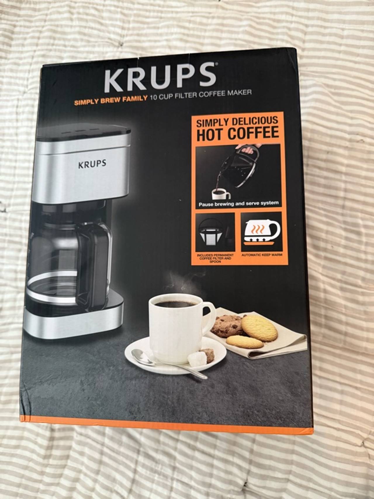 Krups Simply Brew 10-Cup Stainless Steel Coffee Maker