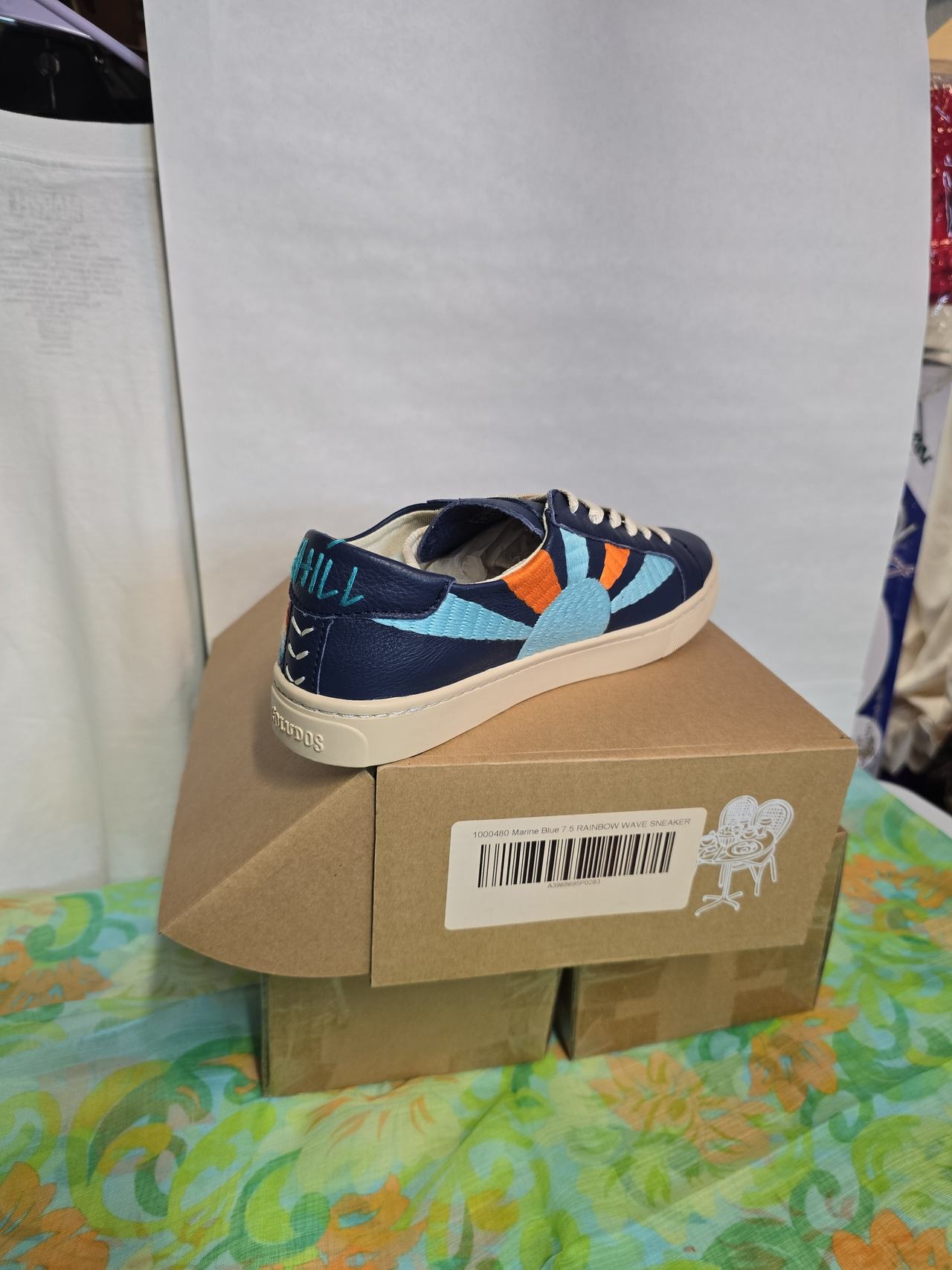 Soludos Rainbow Wave Sneaker Marine Blue