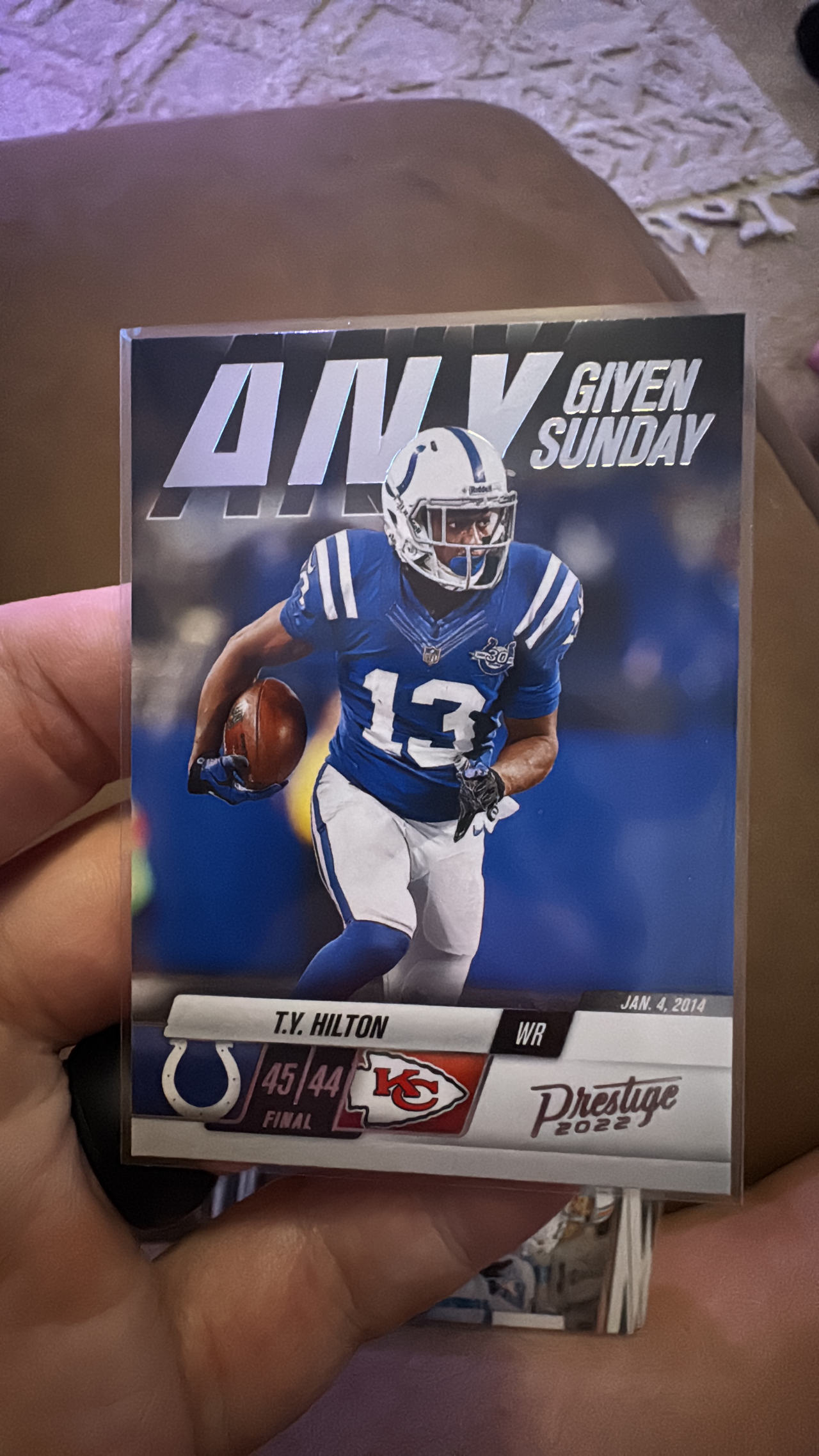 T.Y. Hilton Any Given Sunday Football Card