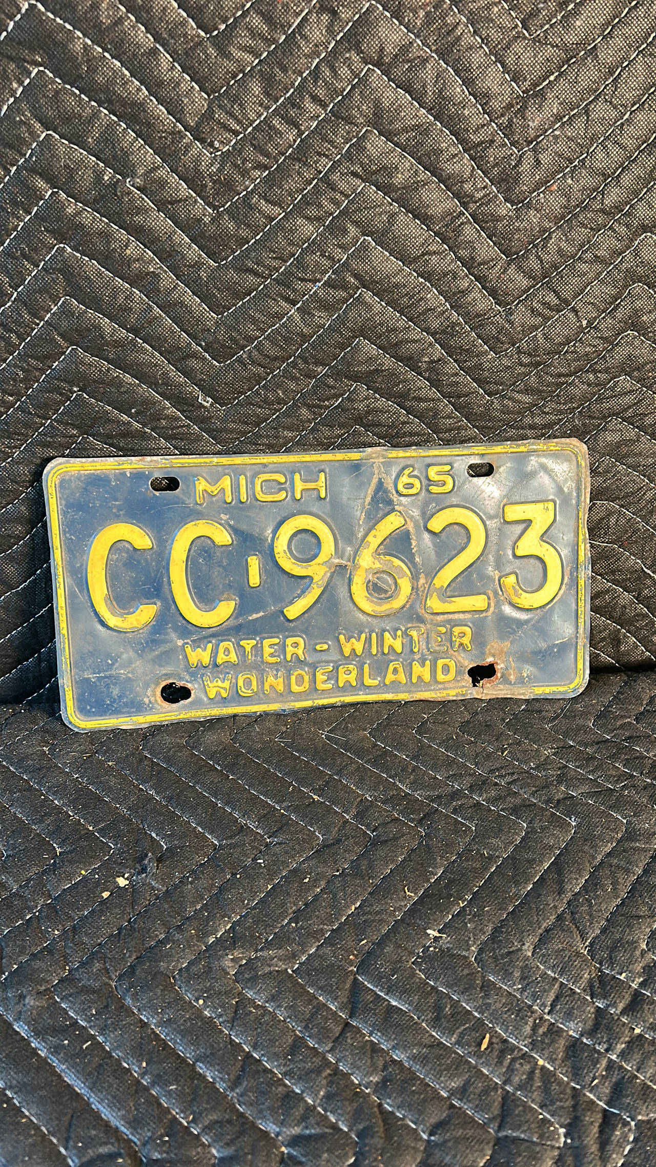 1965 Michigan License Plate