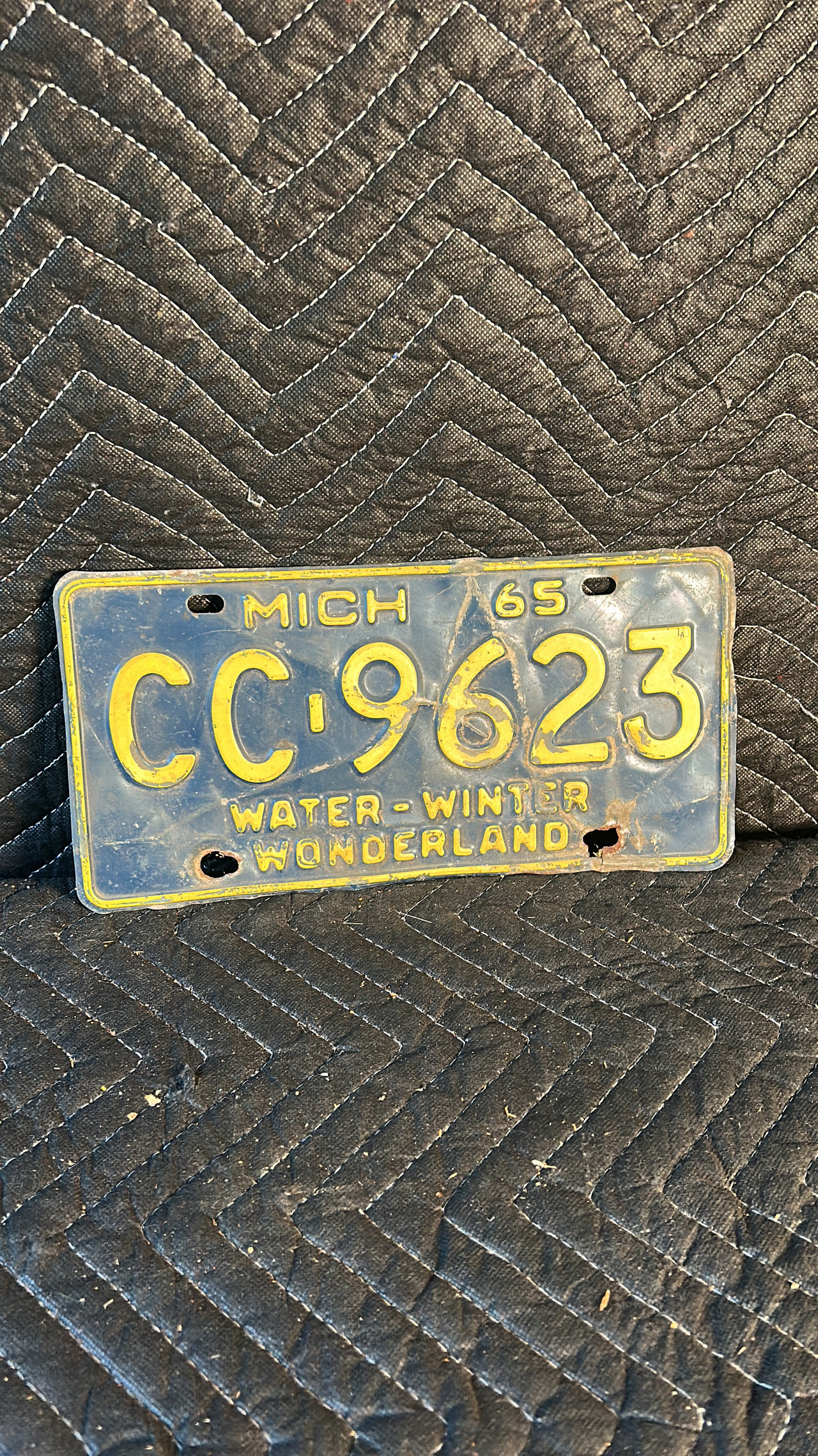 1965 Michigan License Plate