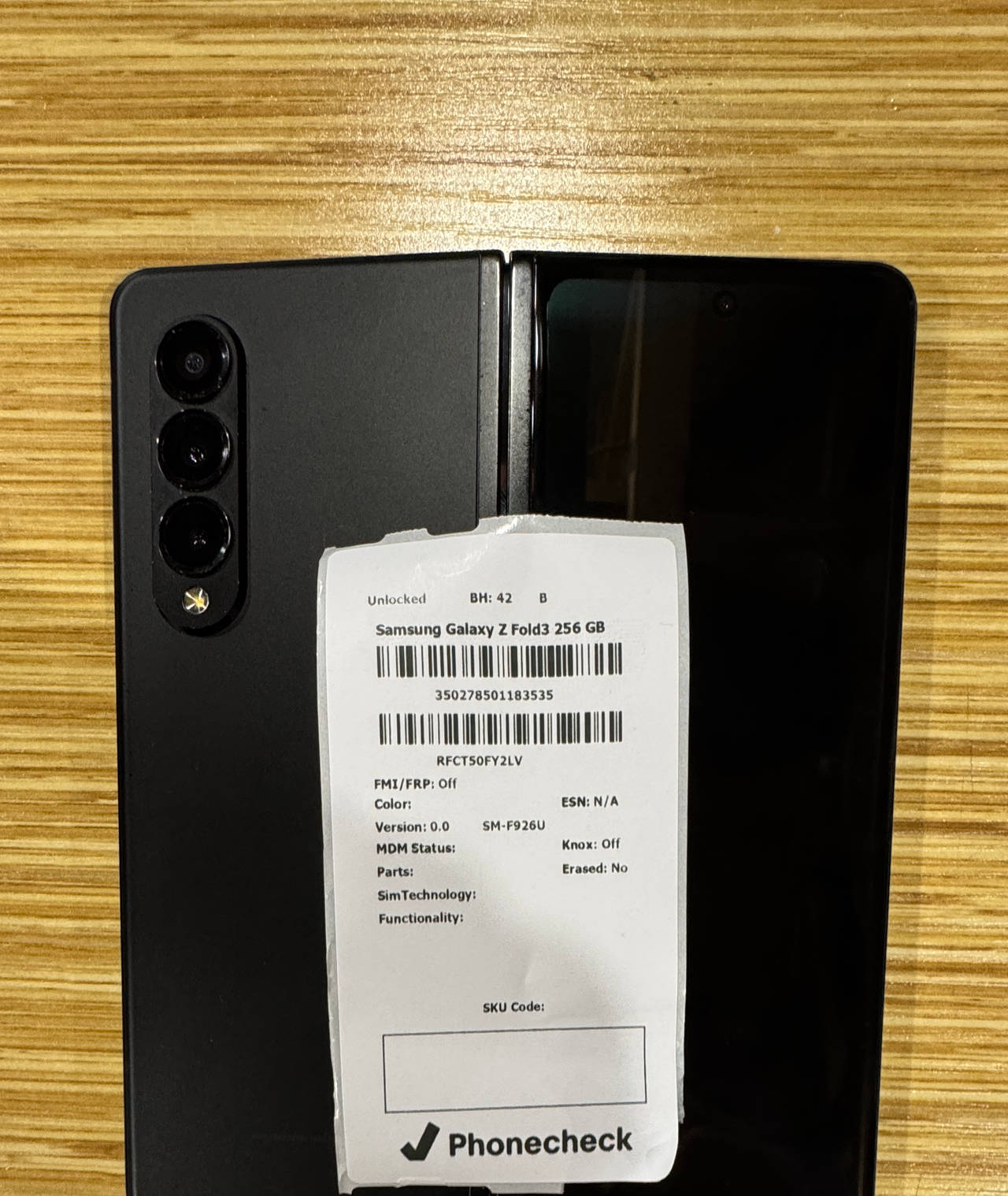 Samsung Galaxy Z Fold3 5G 256GB Unlocked