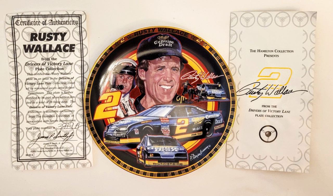 Rusty Wallace Drivers of Victory Lane Collector Plate
