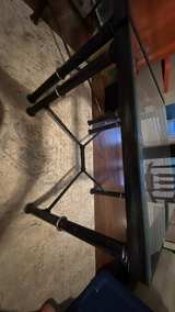 Industrial Metal and Glass Square End Tables - Image 2